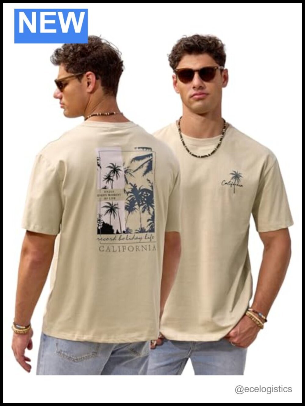 Cotton Graphic Tee Summer Crew Neck Short Sleeve Relaxed Fit Men's Shirt